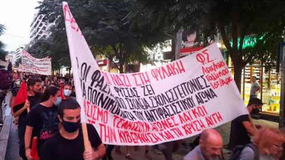 Thestival.gr Αντιφασιστική πορεία στο κέντρο της Θεσσαλονίκης