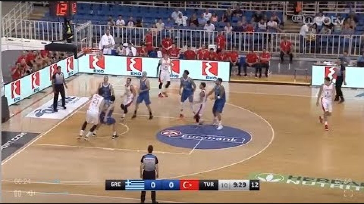 Τουρνουά Ακρόπολις: Ελλάδα – Τουρκία: 84-70 | HIGHLIGHTS | 17/08/2019 | ΕΡΤ