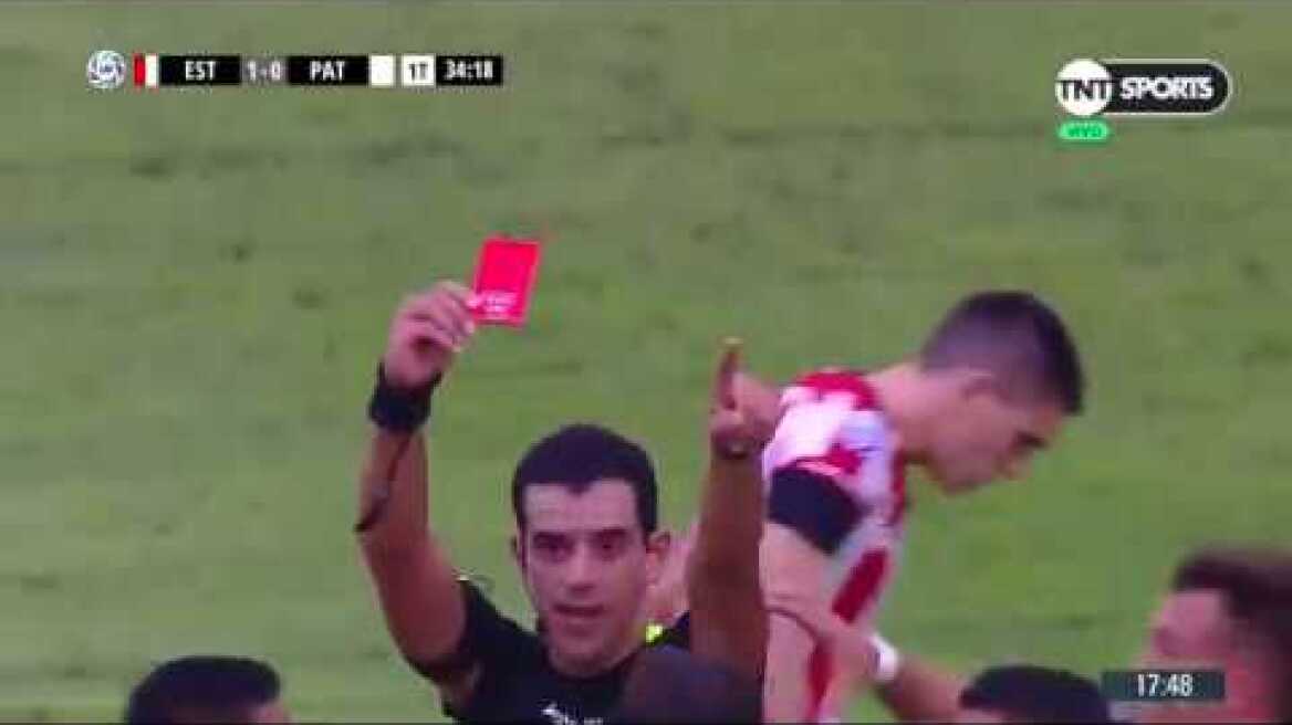 Terrible Patada voladora a Chapu Braña! Estudiantes 1-0 Patronato