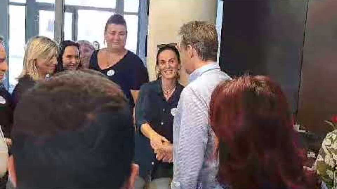 Στη Λάρισα ο Κυριάκος Μητσοτάκης