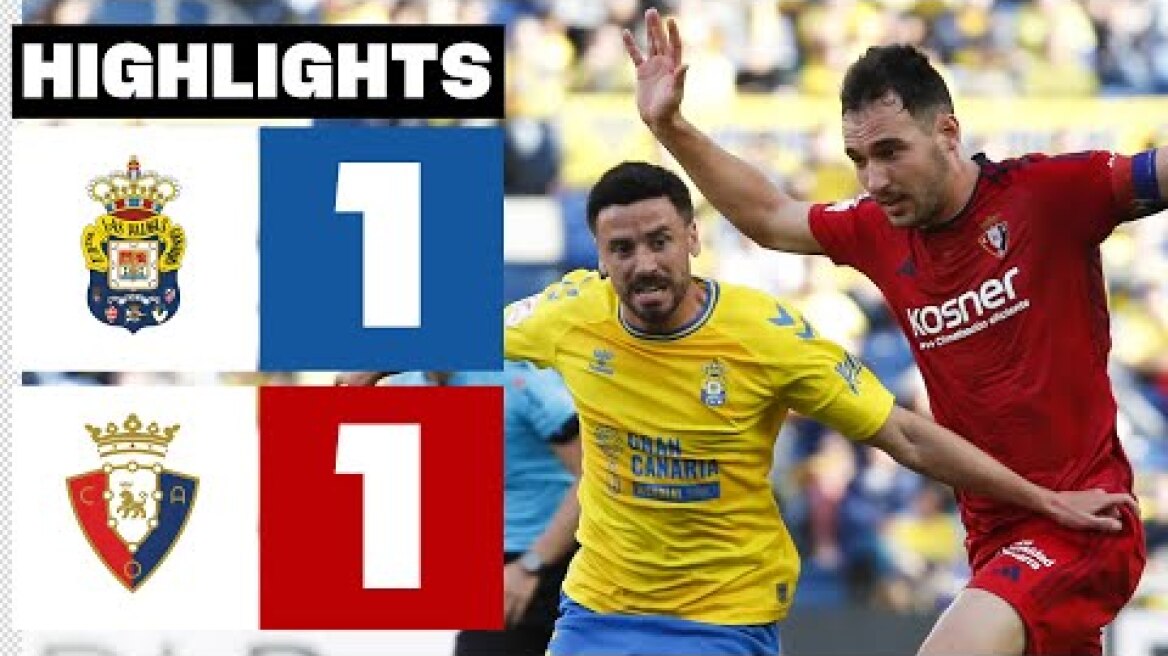UD LAS PALMAS 1 - 1 CA OSASUNA | RESUMEN LALIGA EA SPORTS