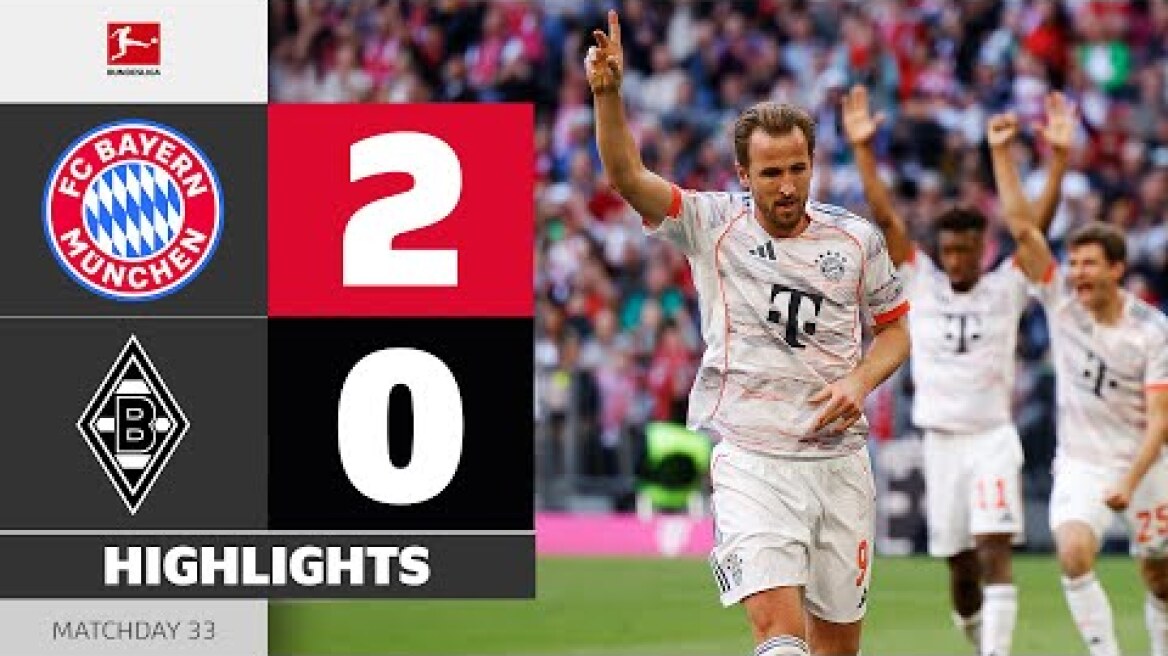 Kane & Olise On FIRE! | FC BAYERN - BORUSSIA M'GLADBACH | Highlights | MD 33 – Bundesliga 2024/25