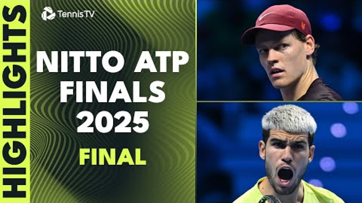 Sinner Vs Alcaraz Final Highlights 🏆 | Nitto ATP Finals 2025