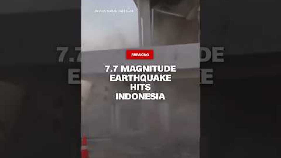 7.7 magnitude earthquake hits Indonesia