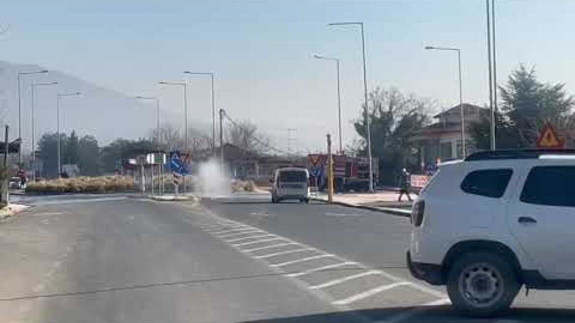 Διαρροή αερίου στη Θέρμη