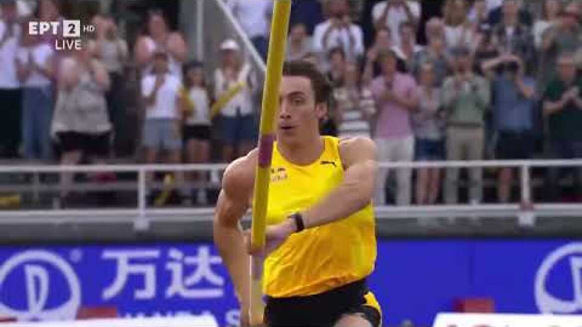 Ο «διαστημικός» Ντουπλάντις κάνει νέο παγκόσμιο ρεκόρ στα 6,28μ. μέσα στο σπίτι του