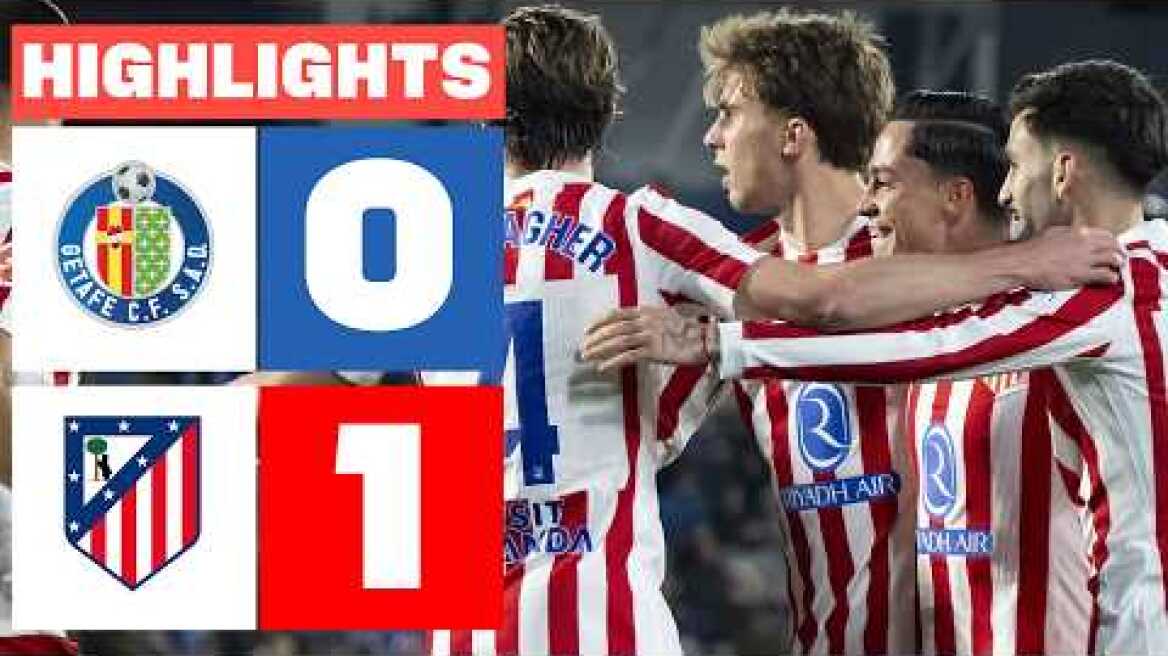 GETAFE CF 0 - 1 ATLÉTICO DE MADRID | RESUMEN LALIGA EA SPORTS