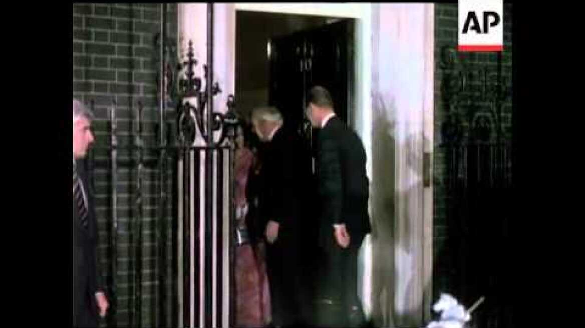 QUEEN AND DUKE DINE WITH HAROLD WILSON - NO SOUND  - COLOUR