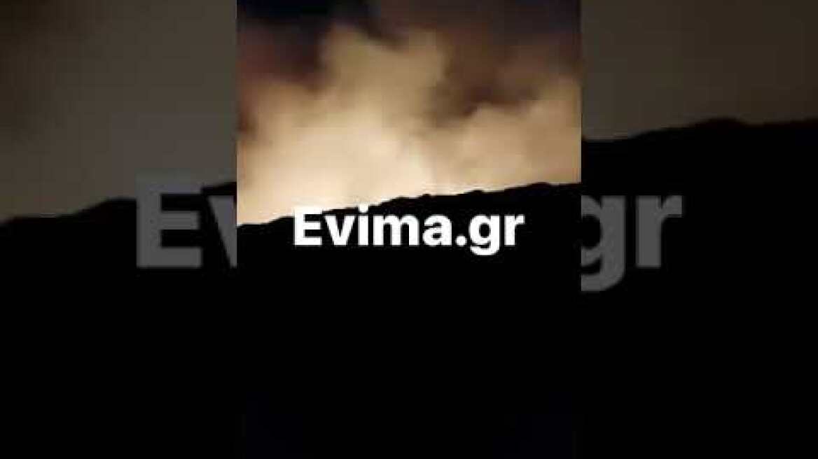 Φωτιά στην Κάρυστο - Μάχη με τις φλόγες