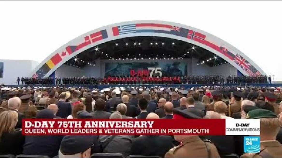 D-Day anniversary: Queen Elizabeth II, world leaders applaud war veterans gathered in Portsmouth