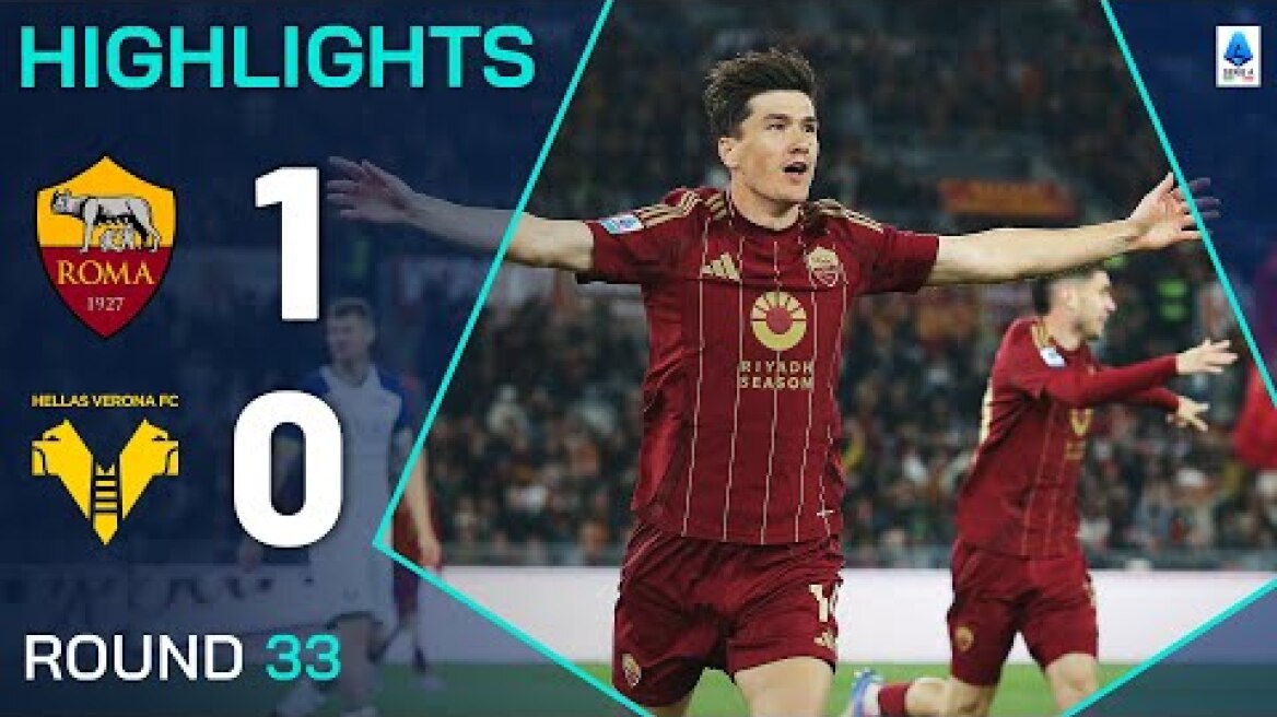 ROMA-VERONA 1-0 | HIGHLIGHTS | Early Shomurodov Goal Seals Roma Victory | Serie A 2024/25