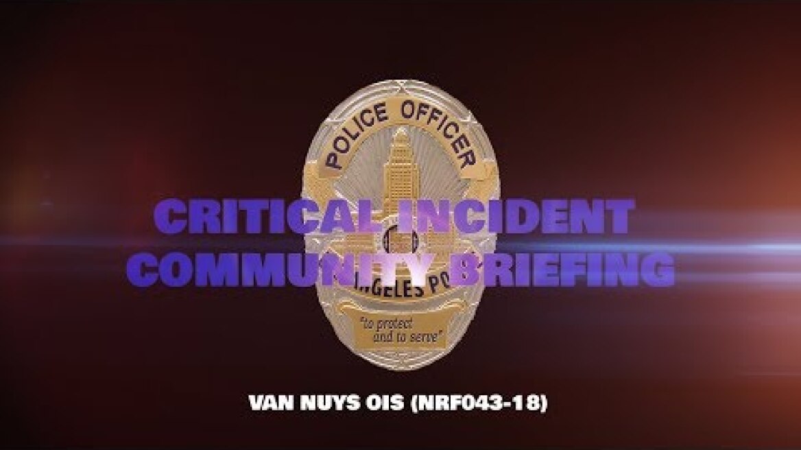 Critical Incident Video Release, NRF043-18