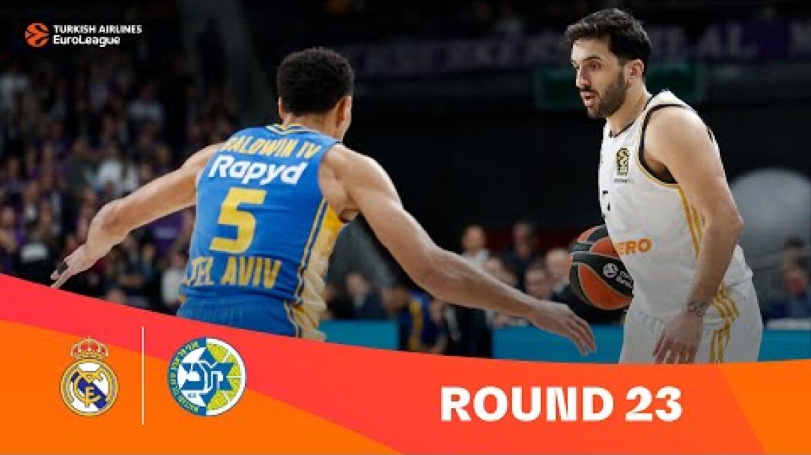 Real Madrid-Maccabi Playtika Tel Aviv | Round 24 Highlights | 2023-24 Turkish Airlines EuroLeague