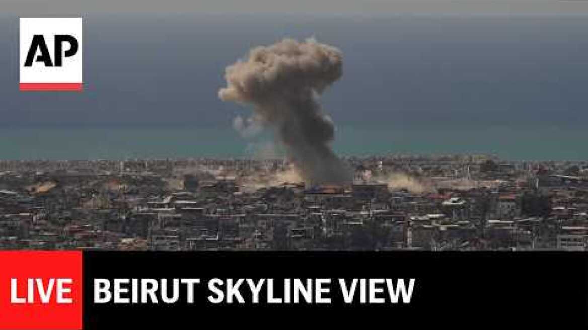 LIVE: Beirut skyline as Israel strikes Lebanon