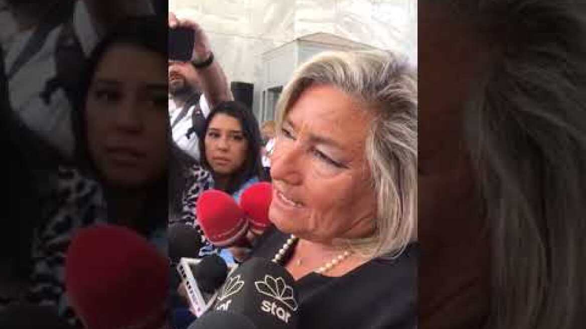 Η σύζυγος του Μίμη Πλέσσα - δήλωση