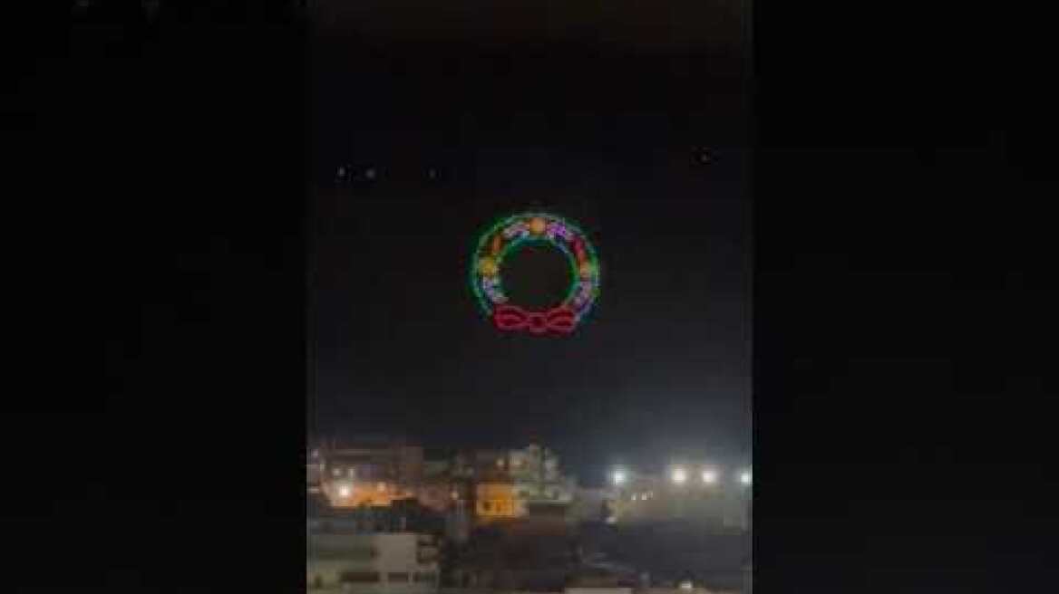 Μοναδικό θέαμα φωτός πάνω από τα Ενετικά Τείχη