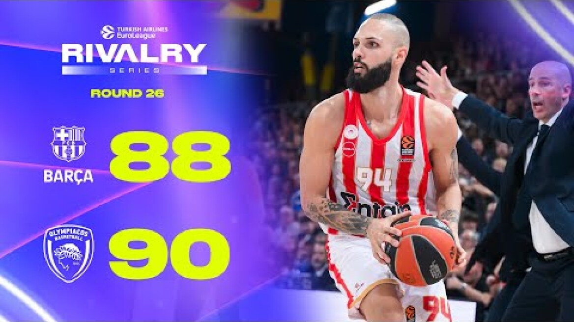 Fournier's BUZZER BEATER MAGIC | Barcelona – Olympiacos | BASKETBALL HIGHLIGHTS R26 2024-25