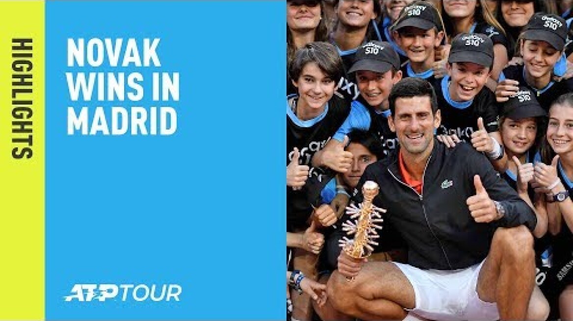 Highlights: Djokovic Beats Tsitsipas For 2019 Madrid Title
