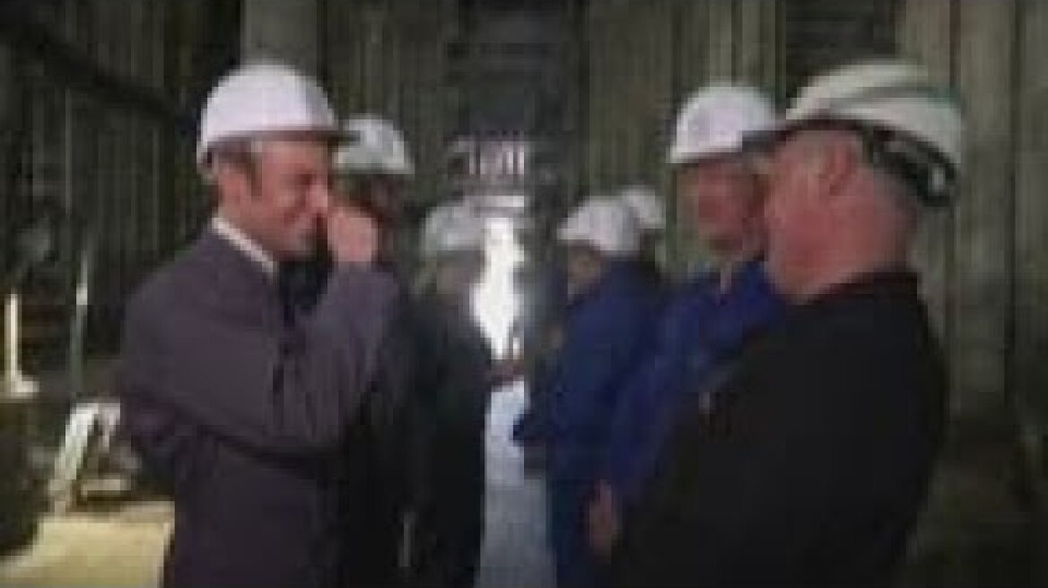 Macron visits Notre Dame on fire anniversary