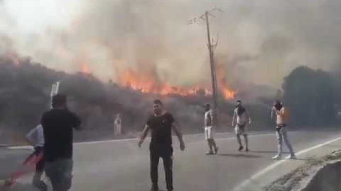 Ρέθυμνο: Πυρκαγιά στον Μασταμπά (3)