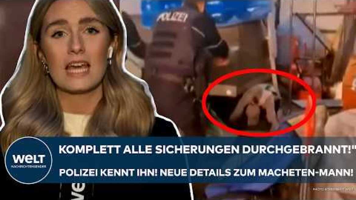 ESSEN: "Komplett alle Sicherungen durchgebrannt!" Polizei kennt ihn! Neue Details zum Macheten-Mann!