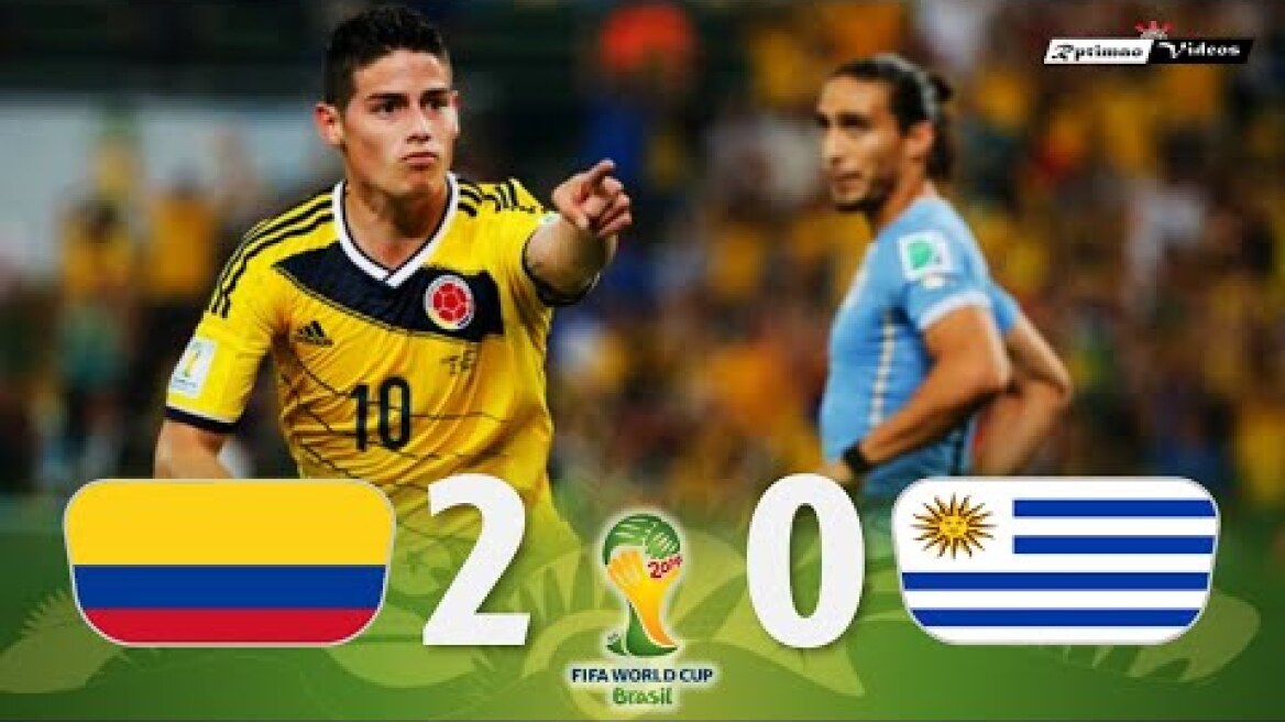 Colombia 2 x 0 Uruguay ● 2014 World Cup Extended Goals & Highlights HD