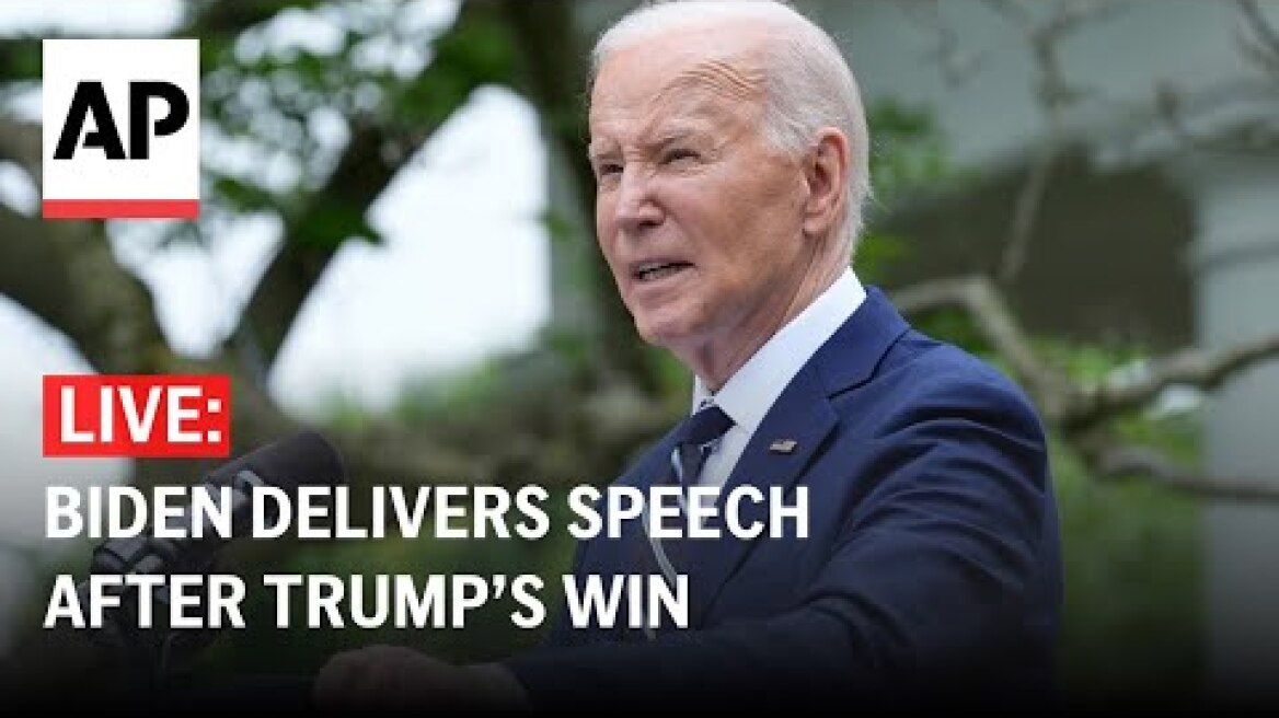 LIVE: Biden delivers speech after Trump’s win
