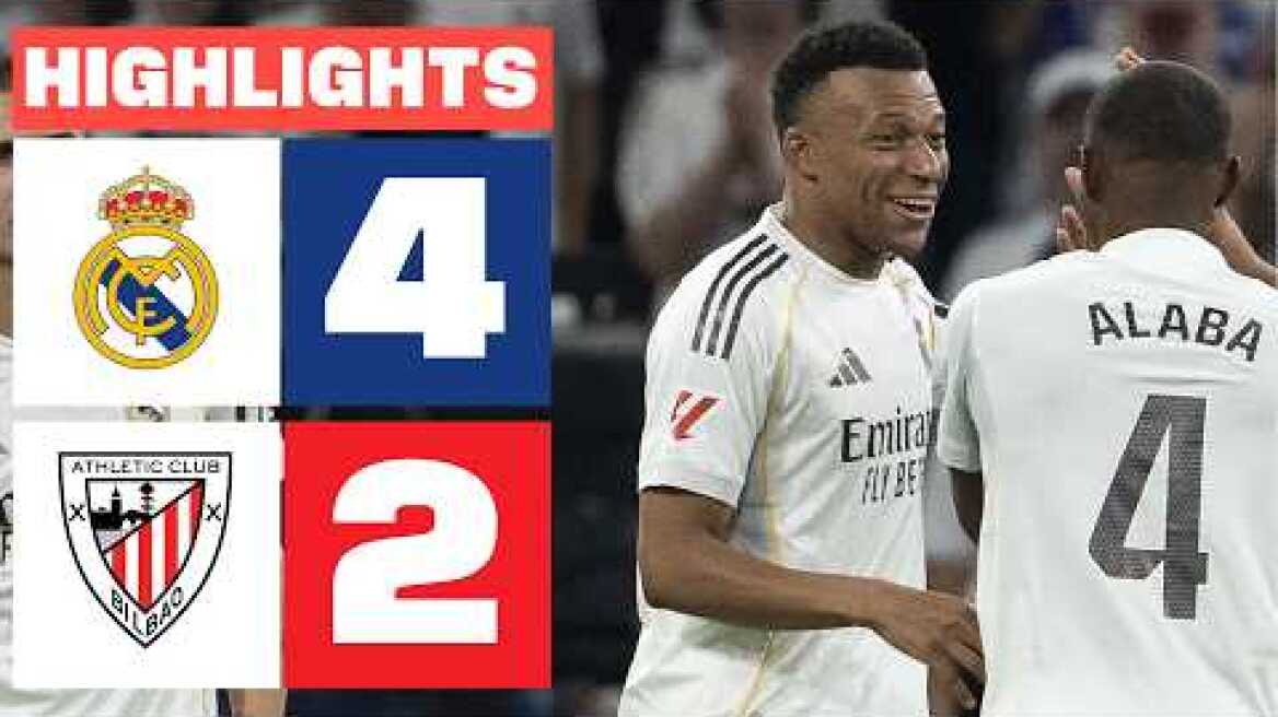 REAL MADRID 4 - 2 ATHLETIC CLUB | RESUMEN LALIGA EA SPORTS