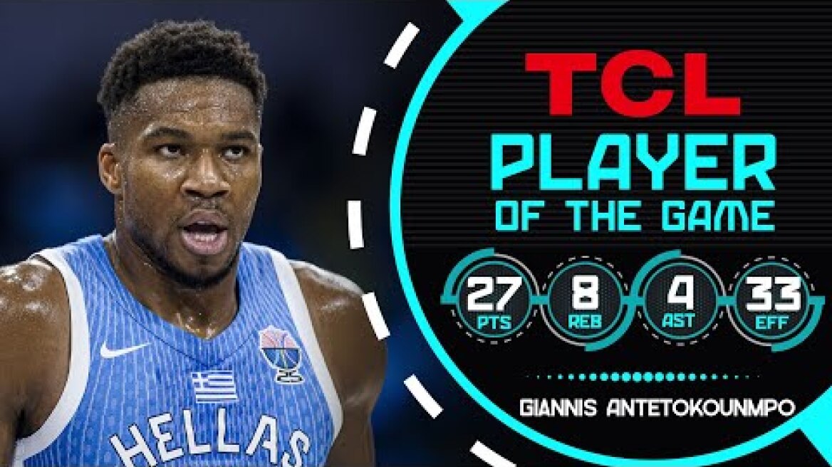 Giannis Antetokounmpo (27 PTS) | TCL Player Of The Game | GEO 🇬🇪 vs GRE 🇬🇷 | FIBA EuroBasket 2025