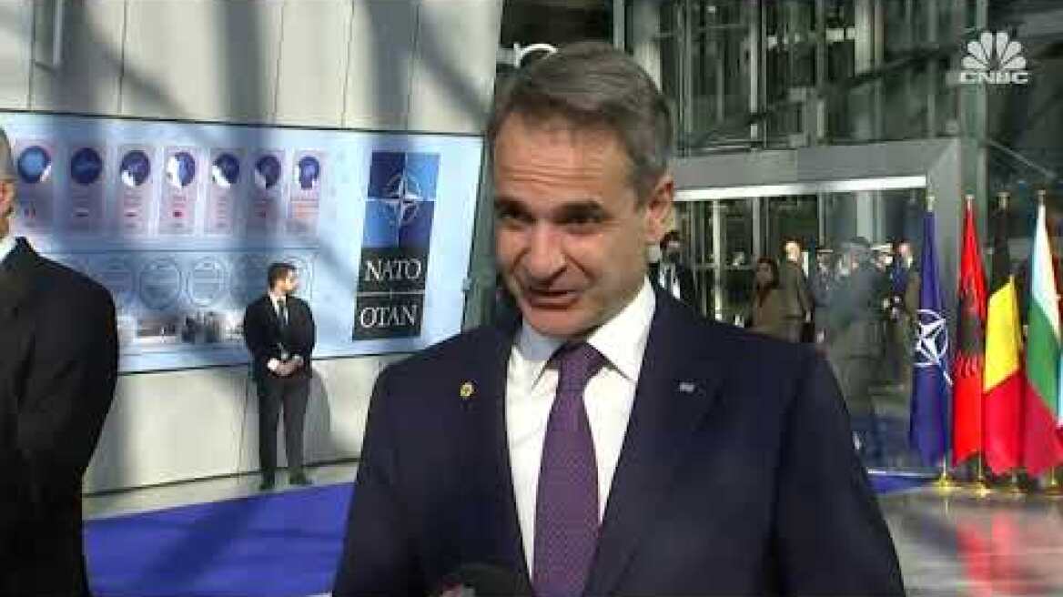 Η δήλωση  του Πρωθυπουργού Κυριάκου Μητσοτάκη στη Σύνοδο του ΝΑΤΟ