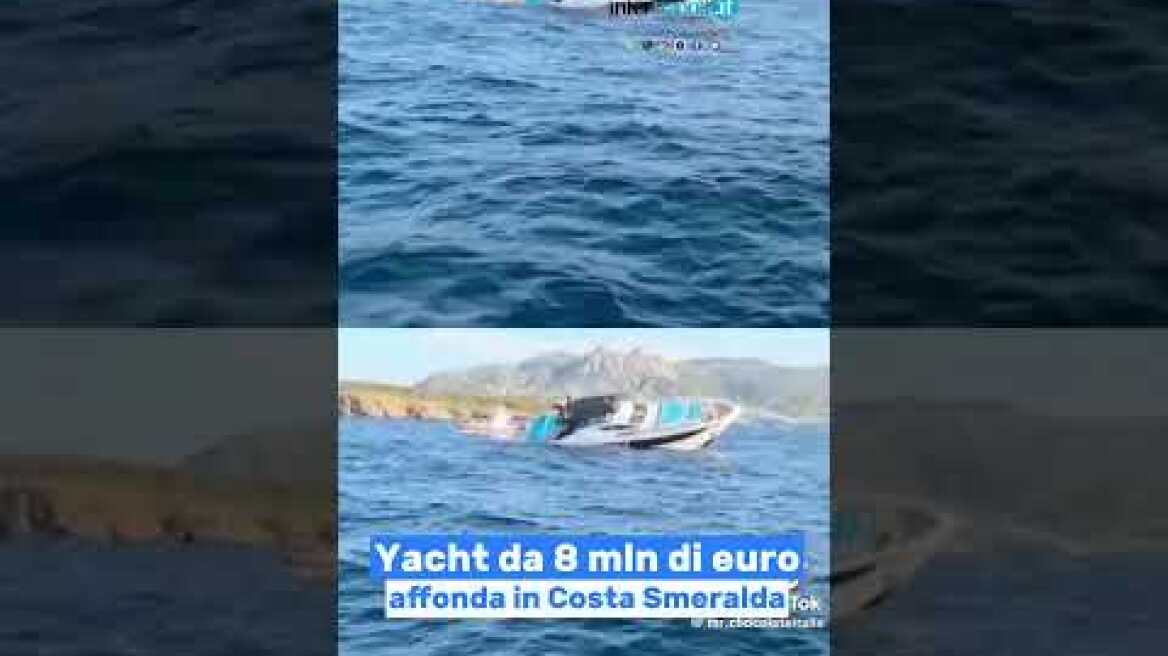 Yacht da oltre 8 milioni affonda in Costa Smeralda, a bordo 14 persone