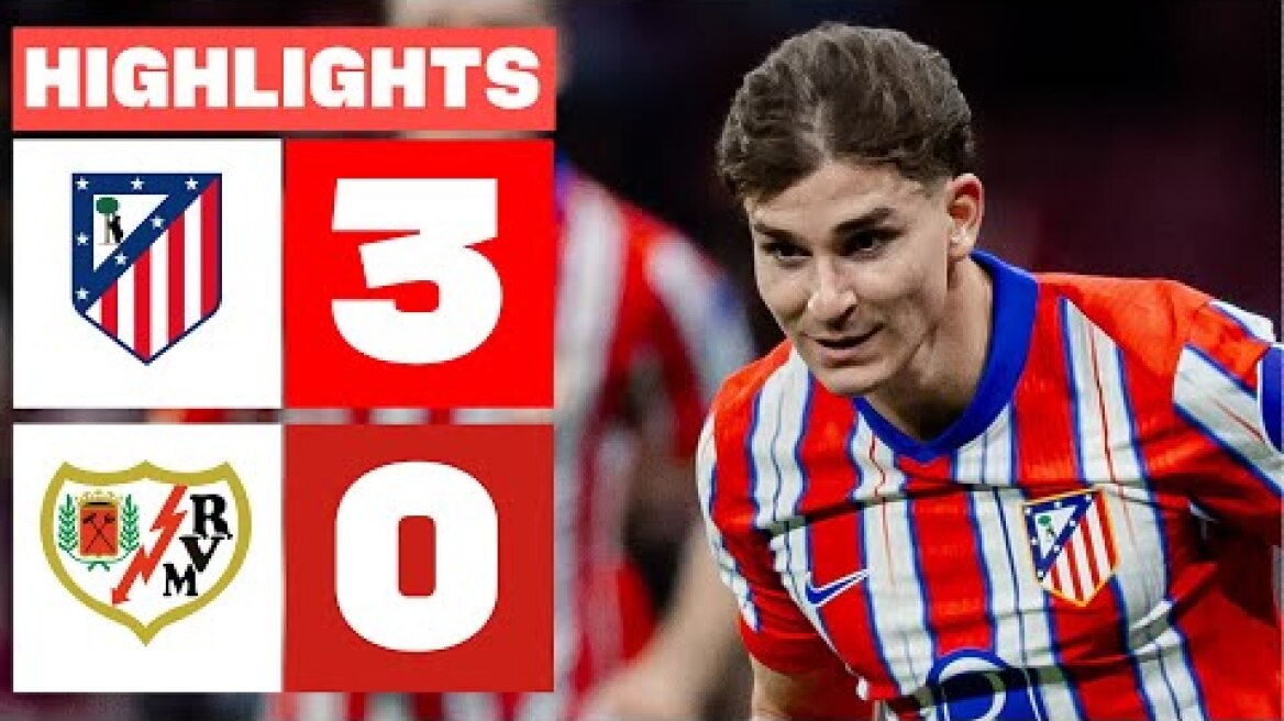 ATLÉTICO DE MADRID 3 - 0 RAYO VALLECANO I RESUMEN LALIGA EA SPORTS