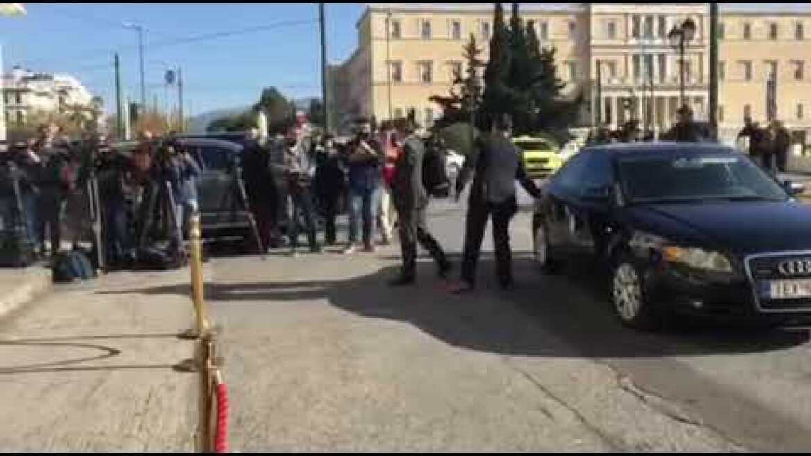 Η άφιξη του Υφυπουργού Αθλητισμού, Λευτέρη Αυγενάκη