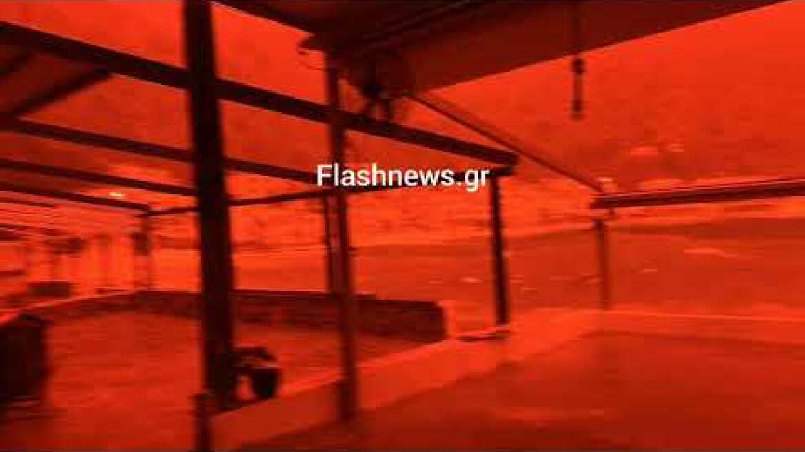 Απόκοσμες εικόνες από την αφρικανική σκόνη στα νότια Χανιά - Ζημιές από τους ισχυρούς ανέμους