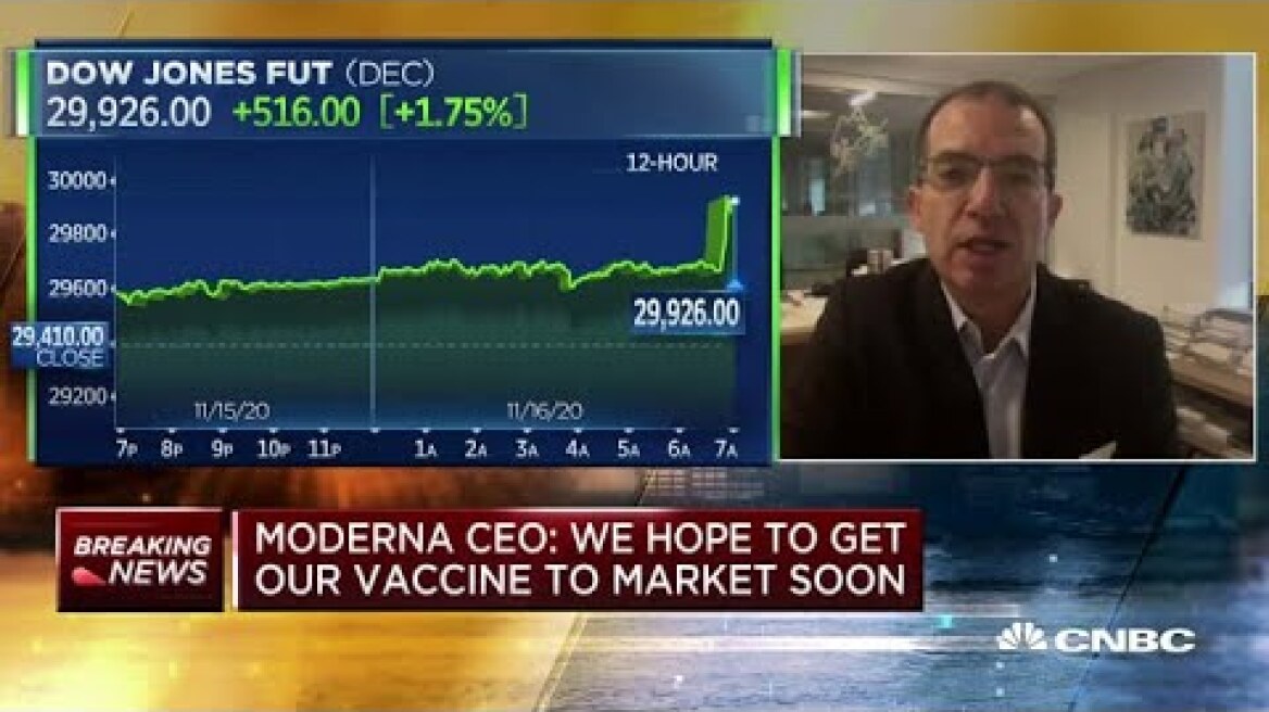 Moderna CEO on its 94.5% effective Covid-19 vaccine: We hope to get it to market soon
