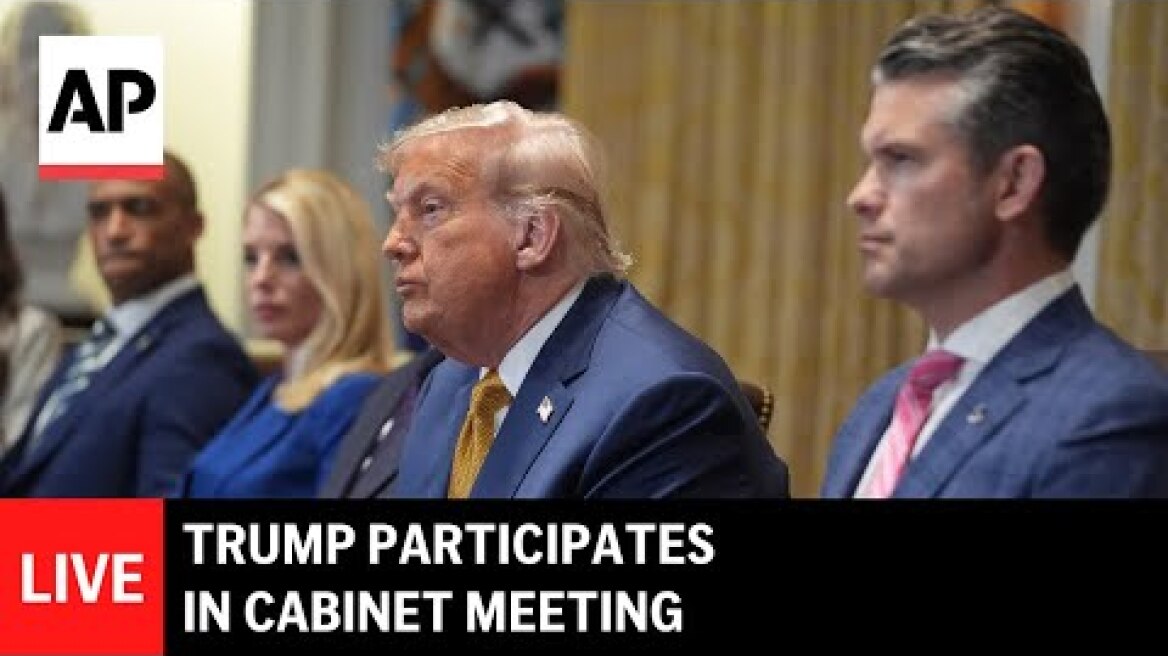 LIVE: Trump participates in Cabinet meeting
