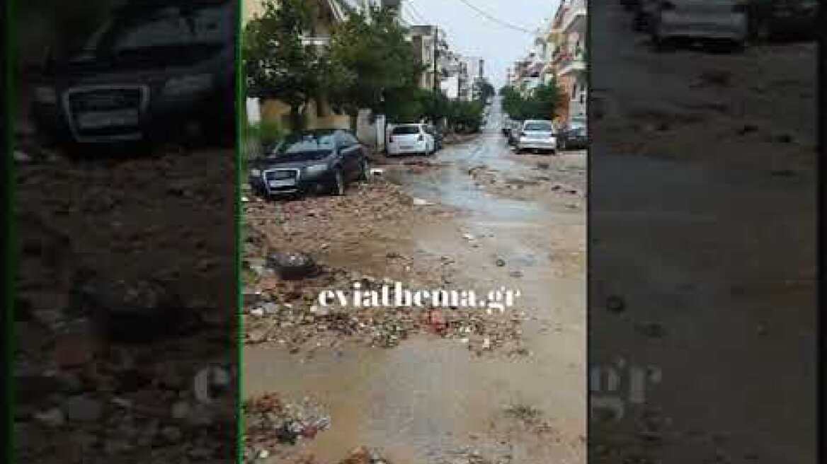 Eviathema.gr-  Κακοκαιρία σάρωσε χωριά της Ιστιαίας στην Εύβοια