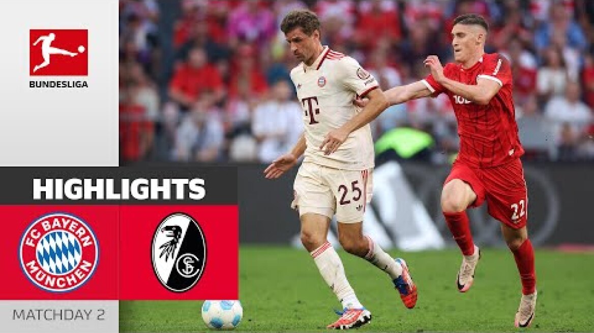 Bayerns First Home Win | FC Bayern München - SC Freiburg 2-0 | Highlights | MD 2 – Bundesliga 24/25