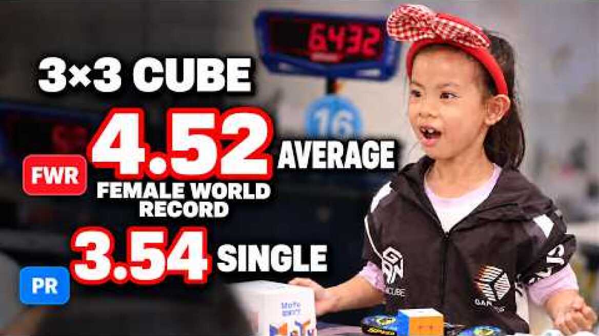 4.52 3x3 FWR/WR10 Avg Yunzhi Lian🇨🇳| 3.54 PR/WR17 Single | Wuhan Crimson Autumn 2026