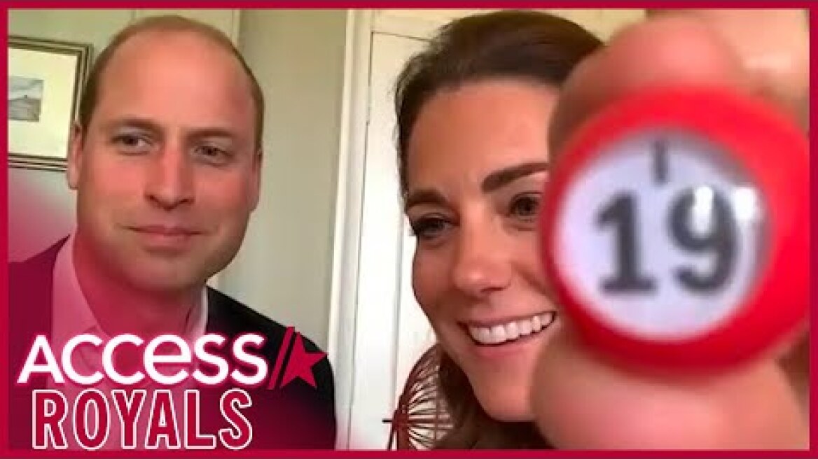 Kate Middleton & Prince William Host Bingo Game For Nursing Home