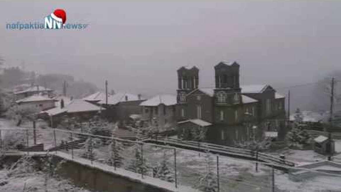 Nafpaktia news:Χιόνια Άνω Χώρα 2019