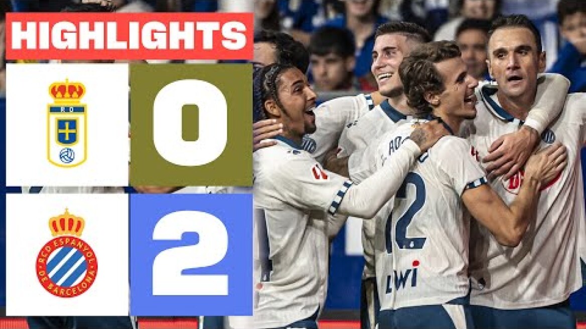 REAL OVIEDO 0 - 2 RCD ESPANYOL | RESUMEN LALIGA EA SPORTS