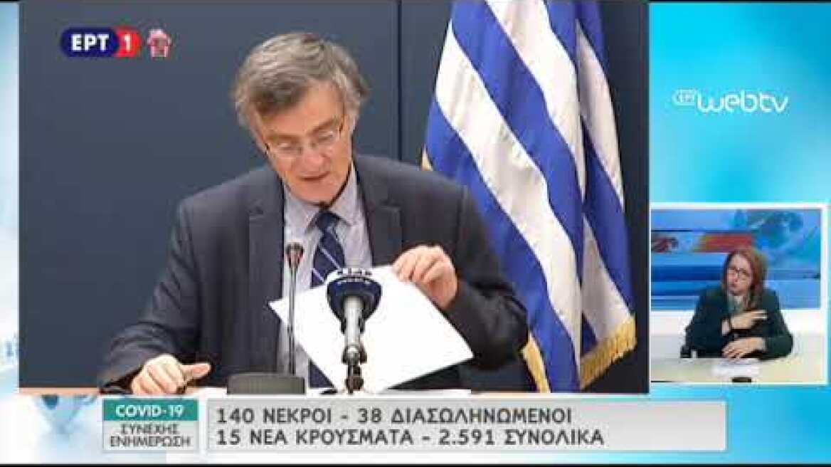 Ανακοινώσεις Τσιόδρα 30/04/2020