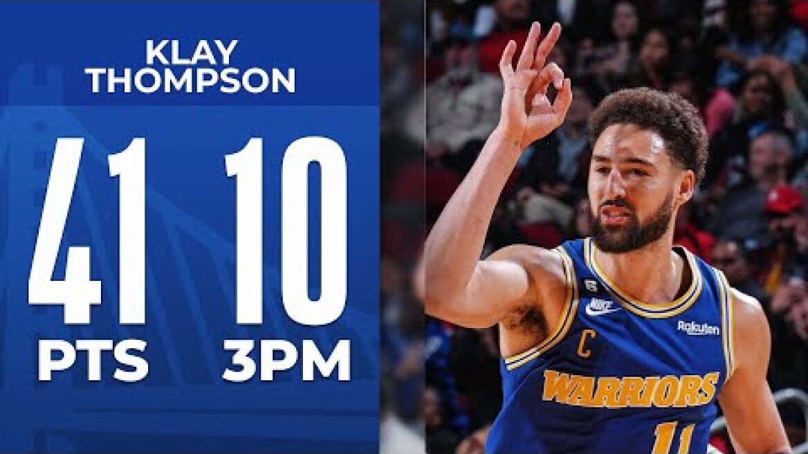 Klay Goes OFF for 41 PTS and 10 3's 🔥 | November 20, 2022