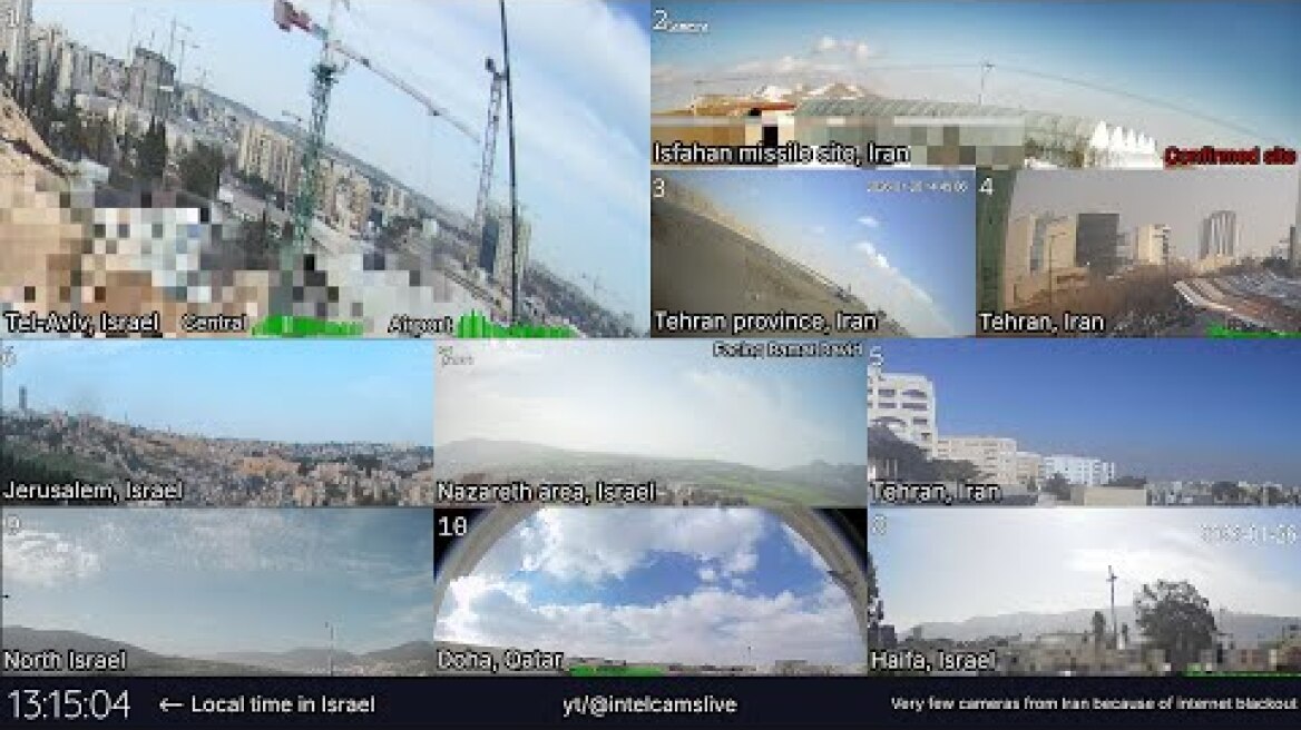 LIVE: Middle East real-time cameras from Iran, Israel, Qatar and more