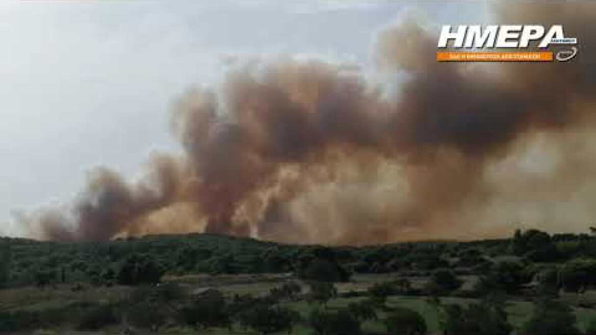 Φωτιά κοντά στον Άγιο Γεώργιο των Κρημνών