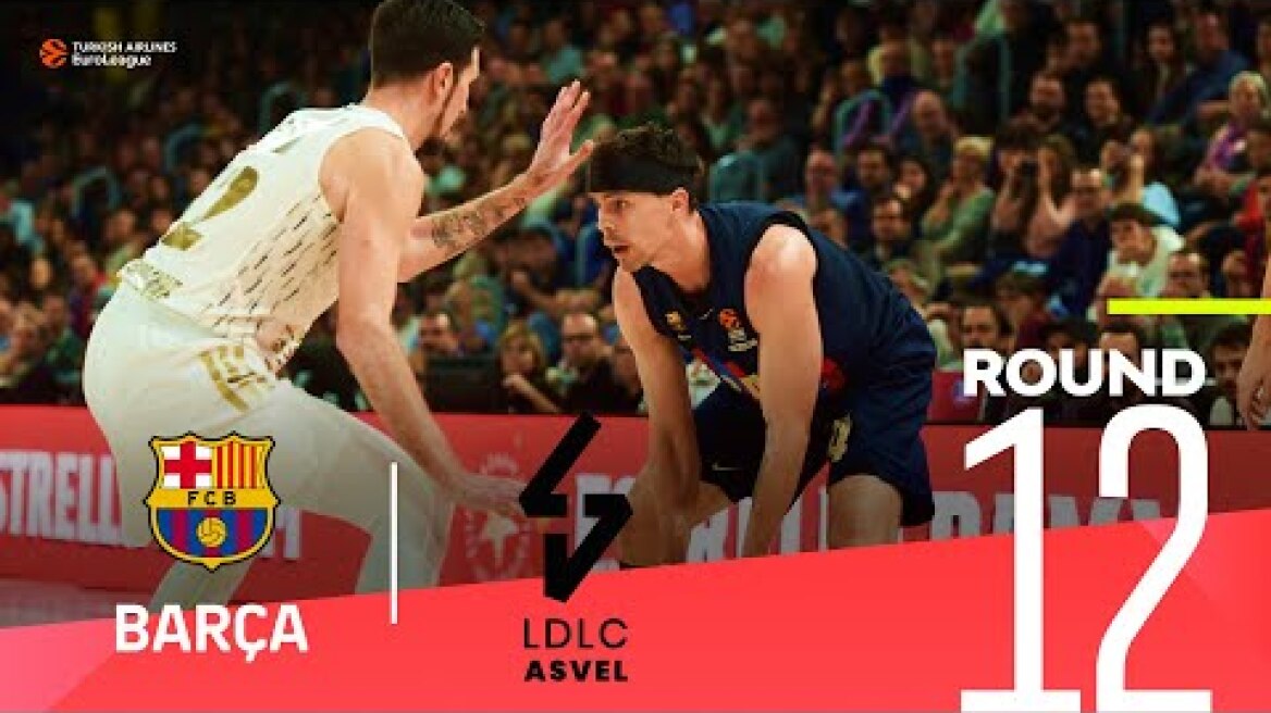 De Colo lifts ASVEL over Barcelona! | Round 12, Highlights | Turkish Airlines EuroLeague