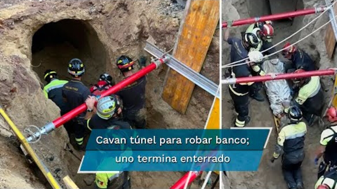 “Hombre topo” queda atrapado en túnel durante robo a banco cerca del Vaticano