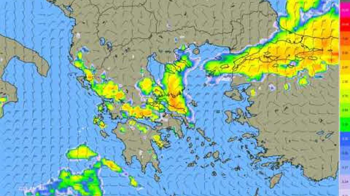 Η ωριαία πρόγνωση του καιρού για τις επόμενες 48 ώρες