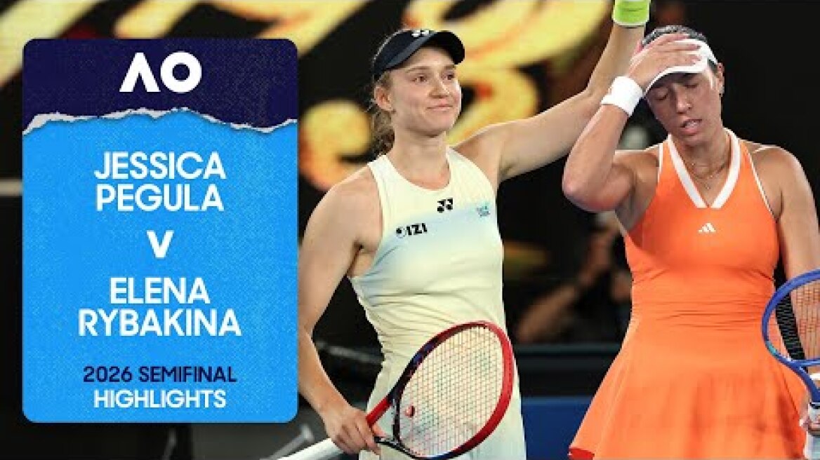 Jessica Pegula v Elena Rybakina Highlights | Australian Open 2026 Semifinal
